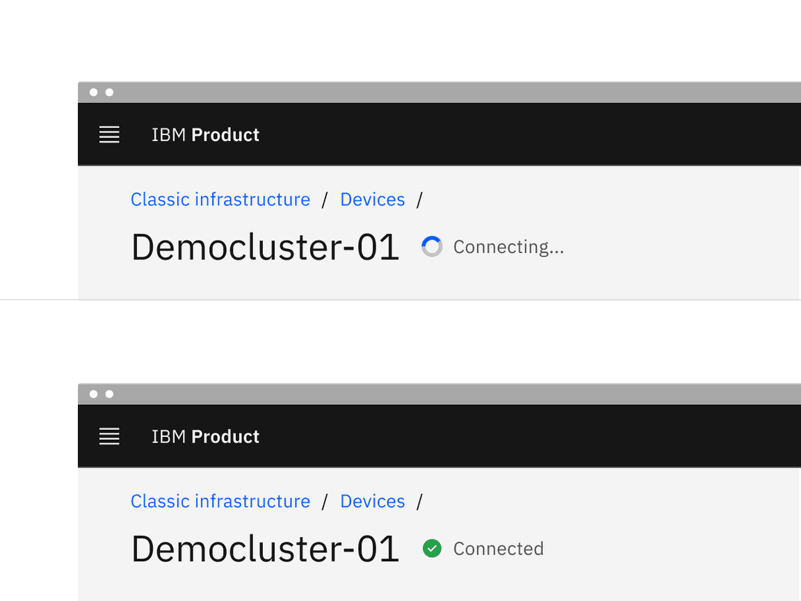 Example of inline loading placement